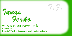 tamas ferko business card